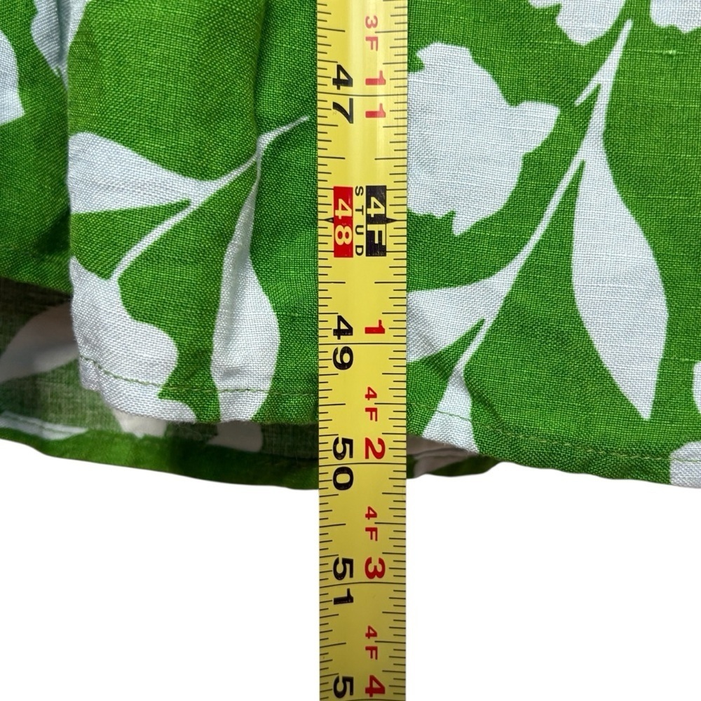 NWT Kate Spade x Target Classic Rose Linen Blend Maxi Dress Size S Pockets Green - Picture 9 of 13